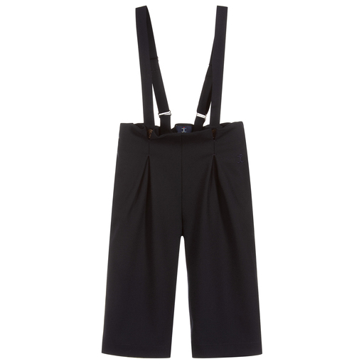 Jessie and James London-Girls Navy Blue Wide Trousers | Childrensalon Outlet