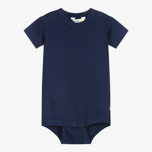 Joha-Blauer, kurzärmeliger Body | Childrensalon Outlet