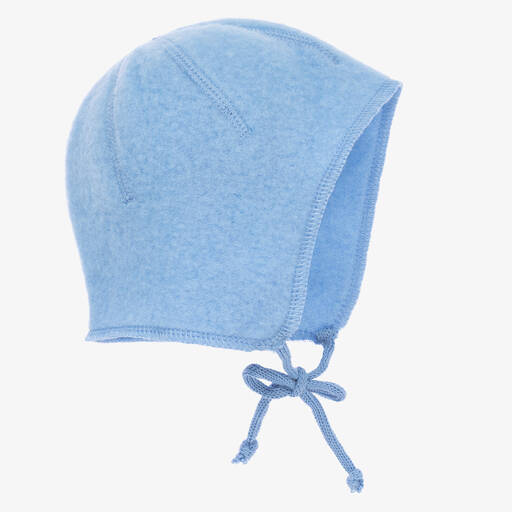 Joha-Blue Wool Baby Bonnet | Childrensalon Outlet
