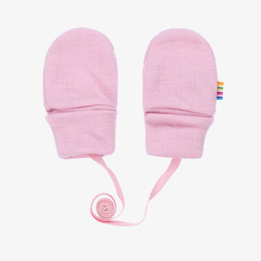 Joha-Girls Soft Pink Wool Mittens | Childrensalon Outlet