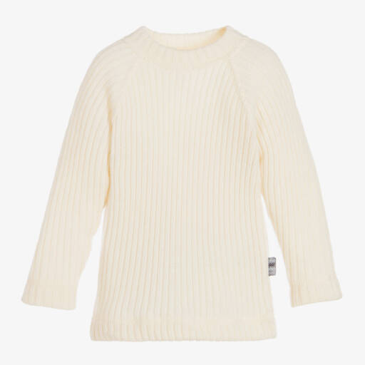 Joha-Ivory Merino Wool Sweater | Childrensalon Outlet