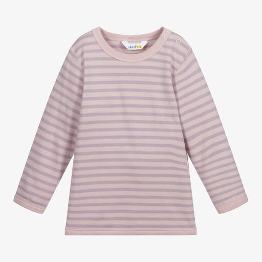 Joha-Pink Stripe Thermal Baby Top | Childrensalon Outlet