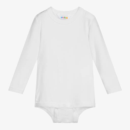 Joha-White Organic Bamboo Bodyvest | Childrensalon Outlet