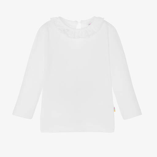 Joha-White Organic Cotton Baby Top | Childrensalon Outlet