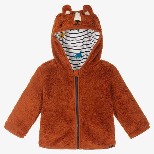 Joules-Baby Boys Orange Zip-Up Hoodie | Childrensalon Outlet