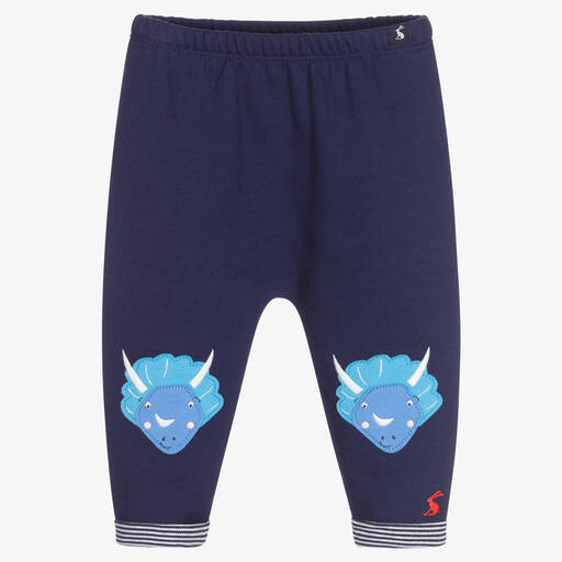Joules-Baby Girls Blue Dino Trousers | Childrensalon Outlet