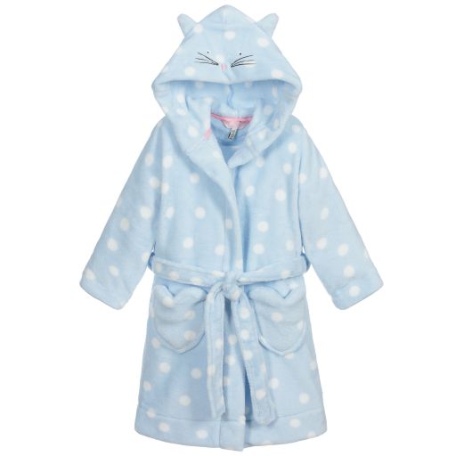 Joules-Blauer Fleece-Bademantel | Childrensalon Outlet