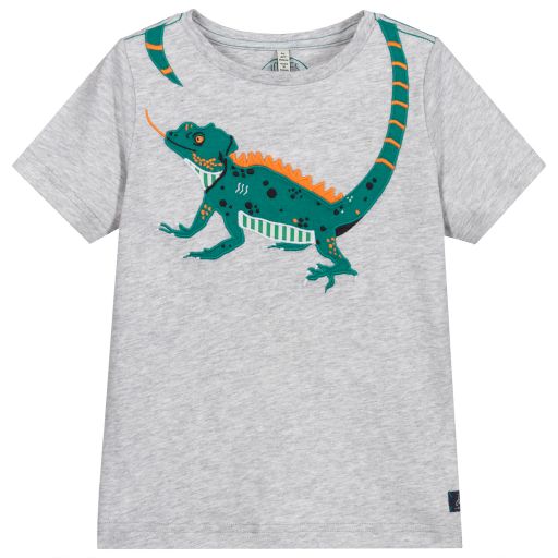 Joules-Boys Grey Cotton T-Shirt | Childrensalon Outlet