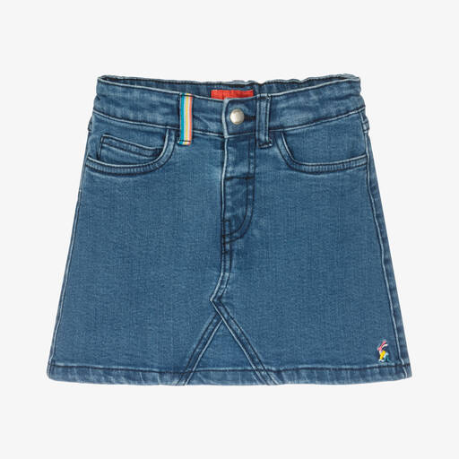 Joules-Girls Mid-Blue Denim Skirt | Childrensalon Outlet