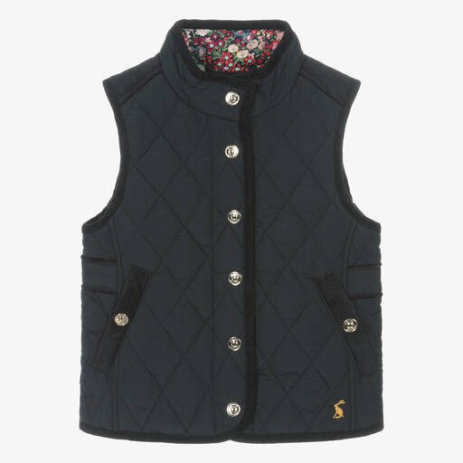 Joules-Gilet bleu marine matelassé fille | Childrensalon Outlet