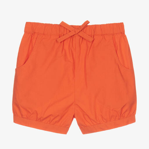 Joyday-Baby Girls Orange Cotton Shorts | Childrensalon Outlet