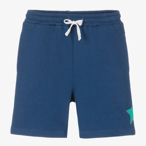 Joyday-Blue Cotton Star Shorts | Childrensalon Outlet