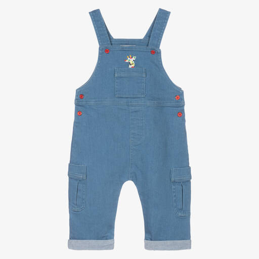 Joyday-Salopette en denim bleu brodée girafe pour bébé | Childrensalon Outlet