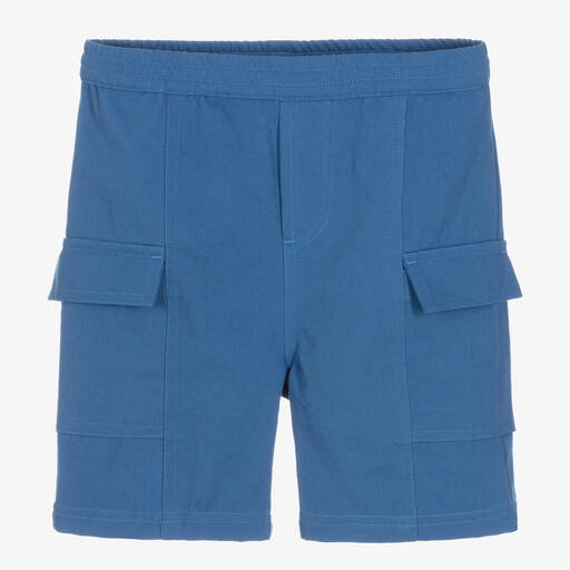 Joyday-Boys Blue Twill Cargo Shorts | Childrensalon Outlet