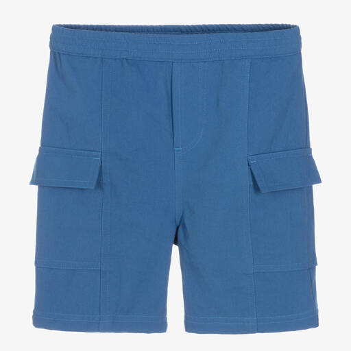 Joyday-Short cargo sergé bleu Garçon | Childrensalon Outlet