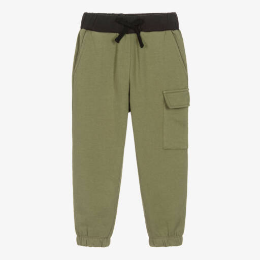 Joyday-Boys Khaki Cotton Jogging Trousers | Childrensalon Outlet