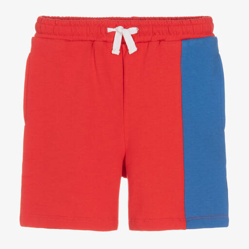 Joyday-Boys Red & Blue Cotton Shorts | Childrensalon Outlet