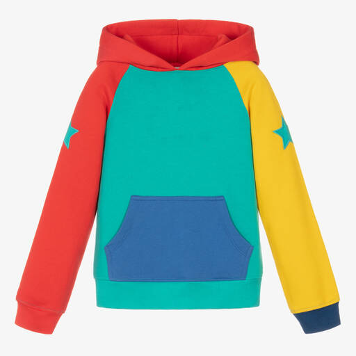 Joyday-Colourblock Cotton Star Hoodie | Childrensalon Outlet