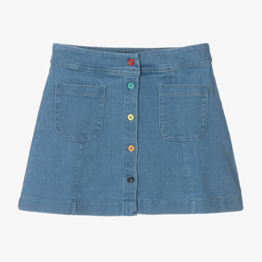 Joyday-Girls Blue Cotton Denim Skirt | Childrensalon Outlet