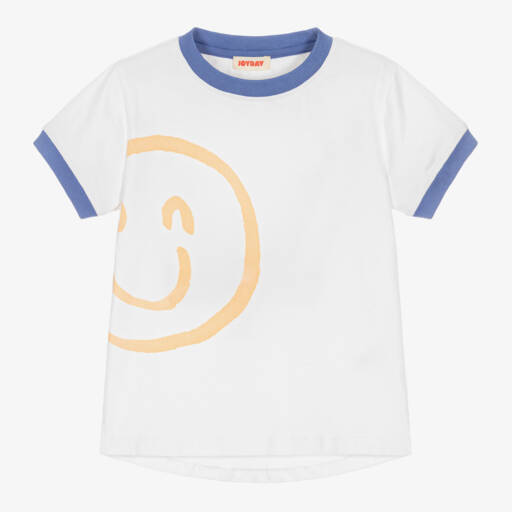 Joyday-Girls Cheerful White Tee | Childrensalon Outlet