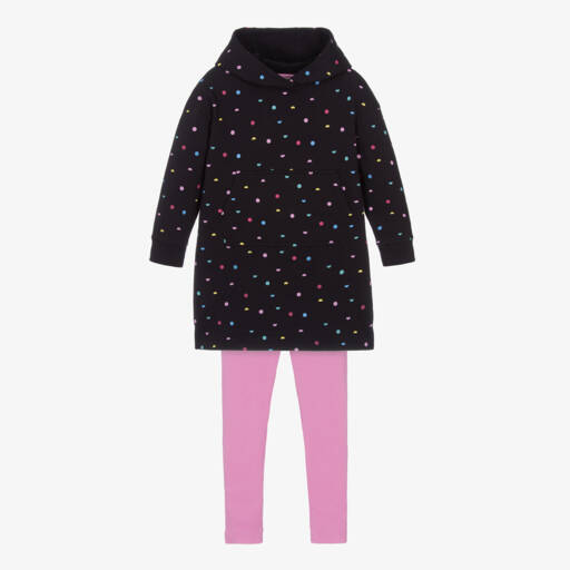 Joyday-Черное платье и легинсы из хлопка | Childrensalon Outlet