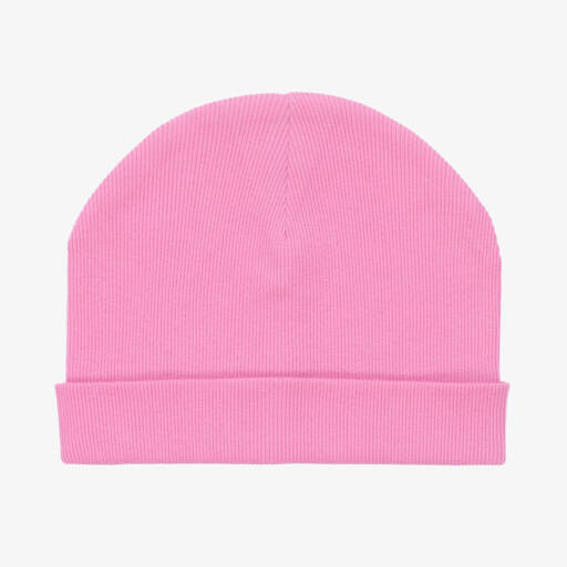 Joyday-Розовая хлопковая шапка-бини в рубчик | Childrensalon Outlet