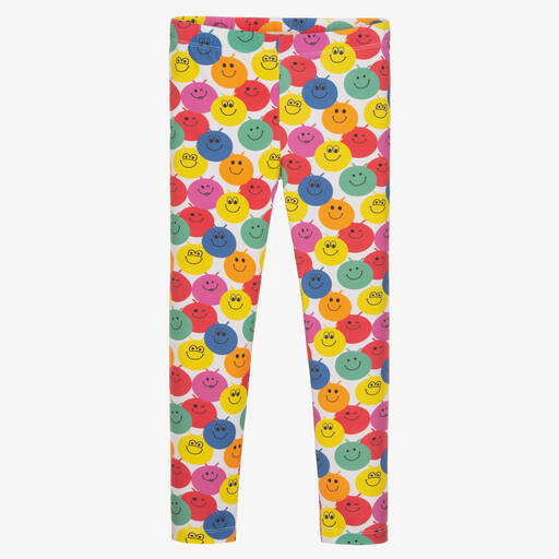 Joyday-Girls Cotton Smiling Faces Leggings | Childrensalon Outlet