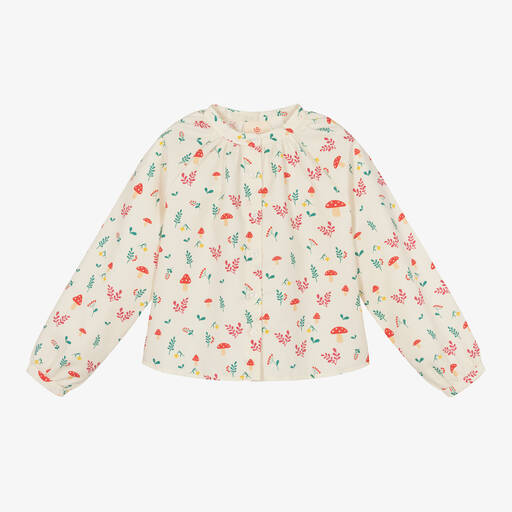 Joyday-Кремовая хлопковая блузка для девочек | Childrensalon Outlet