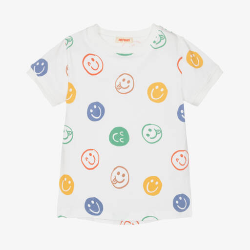 Joyday-تيشيرت قطن جيرسي لون عاجي | Childrensalon Outlet