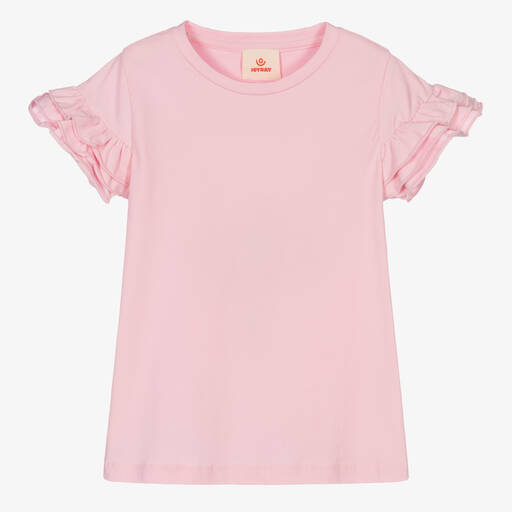 Joyday-Розовая хлопковая футболка для девочек | Childrensalon Outlet