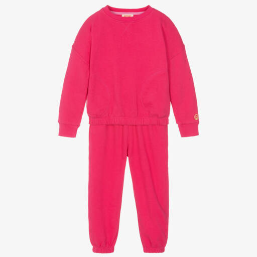 Joyday-Girls Vibrant Pink Jersey Set | Childrensalon Outlet