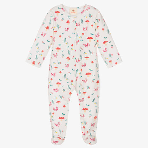 Joyday-Ivory Cotton Woodland Babygrow | Childrensalon Outlet