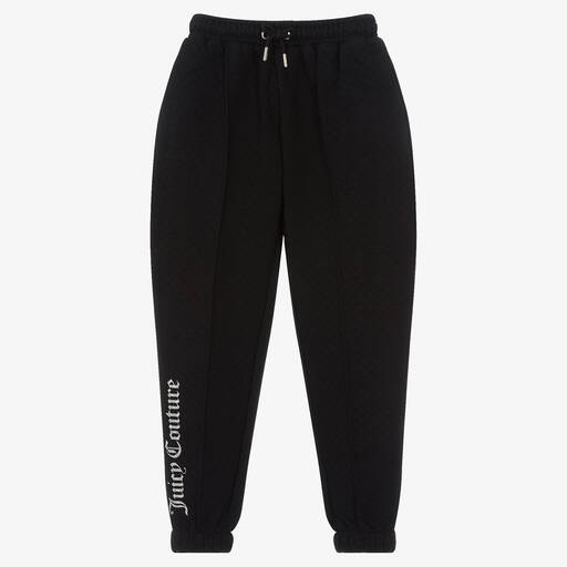 Juicy Couture-Girls Black Cotton Joggers | Childrensalon Outlet