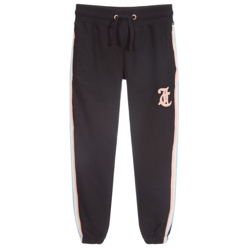 Juicy Couture-Girls Black Logo Joggers | Childrensalon Outlet