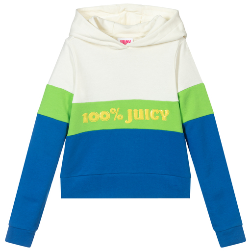 Juicy Couture-Girls Blue Logo Hoodie | Childrensalon Outlet