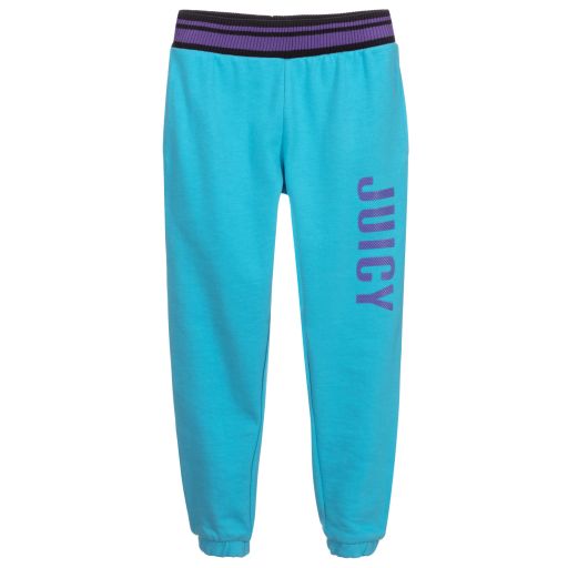 Juicy Couture-Girls Blue Logo Joggers | Childrensalon Outlet