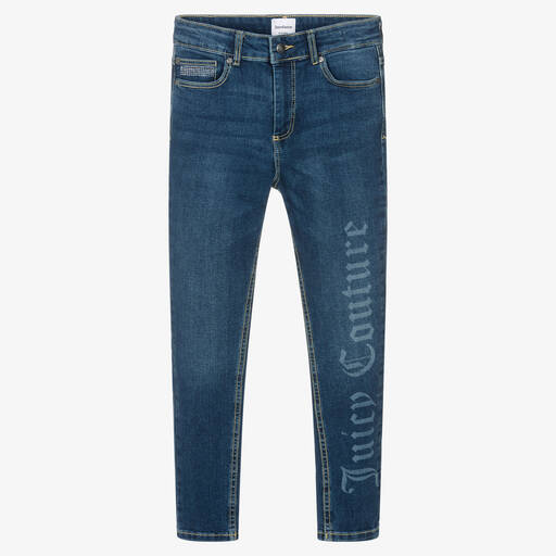 Juicy Couture-Girls Blue Skinny Denim Jeans | Childrensalon Outlet
