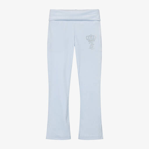 Juicy Couture-Girls Blue Velour Joggers | Childrensalon Outlet