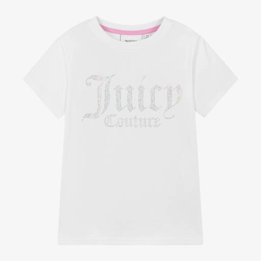 Juicy Couture-Girls Classic White Short-Sleeve Tee | Childrensalon Outlet