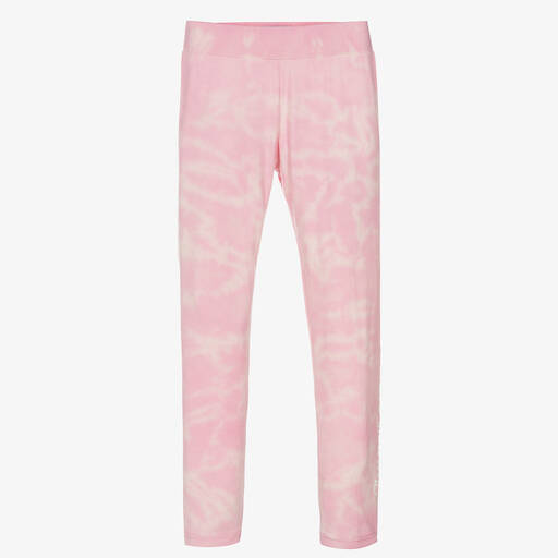 Juicy Couture-Girls Pink Cotton Leggings | Childrensalon Outlet