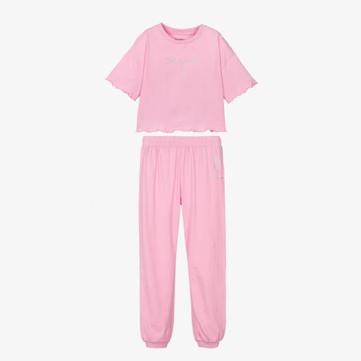 Juicy Couture-بيجاما قطن لون زهري للبنات | Childrensalon Outlet