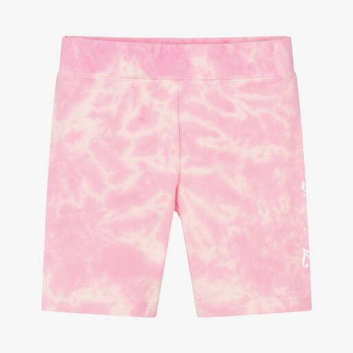 Juicy Couture-Girls Pink Cotton Tie Dye Shorts | Childrensalon Outlet