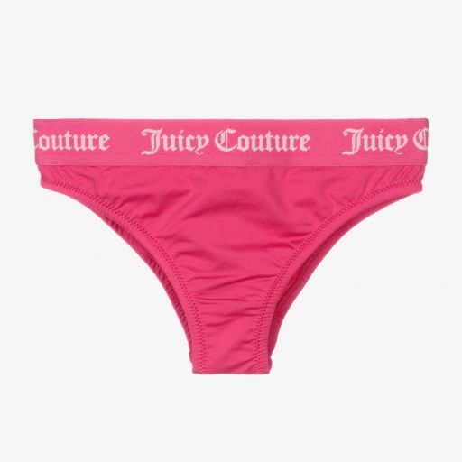 Juicy Couture-Girls Pink Logo Bikini Bottoms | Childrensalon Outlet