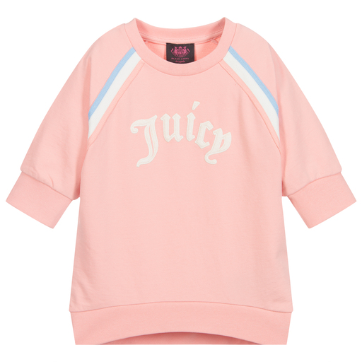 Juicy Couture-Girls Pink Logo Sweatshirt | Childrensalon Outlet
