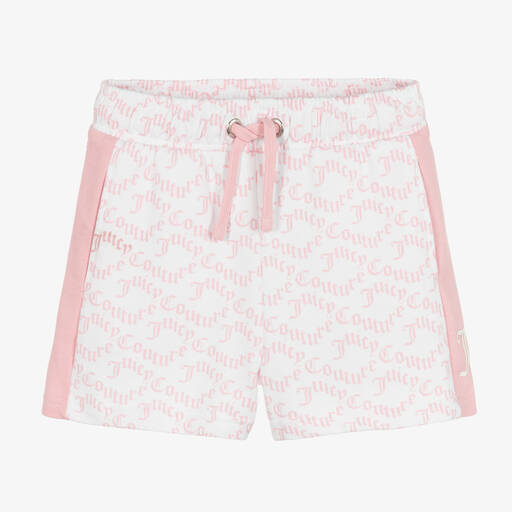 Juicy Couture-Baumwollshorts in Rosa und Weiß (M) | Childrensalon Outlet