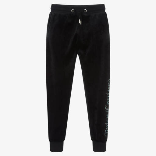 Juicy Couture-بنطلون مخمل ناعم أسود للبنات | Childrensalon Outlet