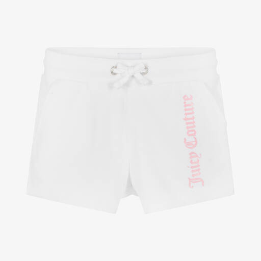 Juicy Couture-Girls White Cotton Shorts | Childrensalon Outlet
