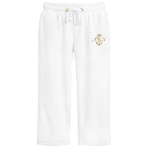 Juicy Couture-جوغرز قطيفة  لون أبيض للبنات | Childrensalon Outlet