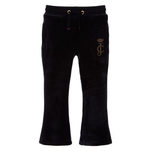 Juicy Couture-Navy Blue Velour Joggers | Childrensalon Outlet