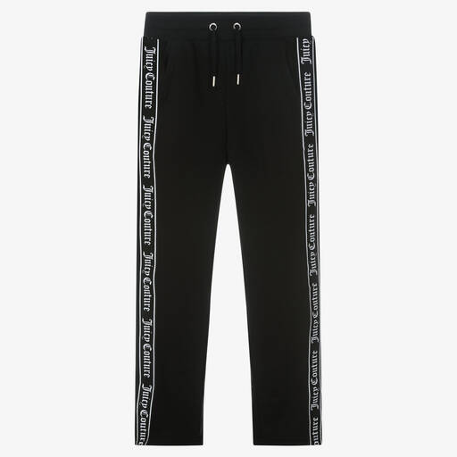 Juicy Couture-جوغرز تينز بناتي قطن جيرسي لون أسود | Childrensalon Outlet